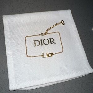 Authentic Christian Dior Thin Gold Bracelet Jewelry